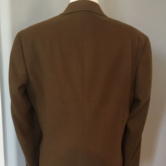 Vintage Perry Ellis Camel Hair Tan Sport Coat 40R - Picture 3 of 10